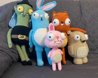 Häkelanleitungen: Kiff, Barry, Kristophe, Trevor, Helen Fan Art (nur PDF) Video