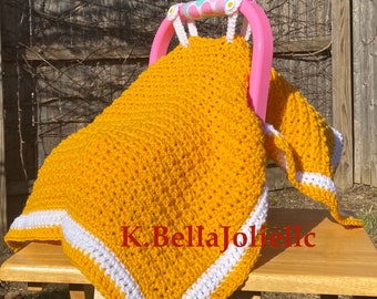 Patrón PDF Muñeca Crochet Asiento de coche Capota Manta de recepción Nuevo portabebés Cuna Reborn descargar K.Bella Jolie Nuevo juguete Amigurumi Baby Alive