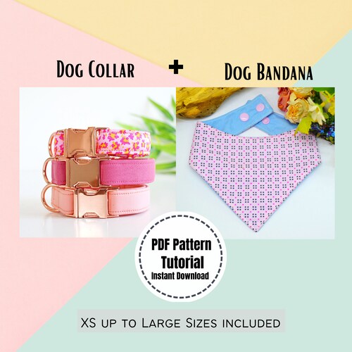 PDF Pattern/tutorial Dog Bandana X5 Sizes Instant Download Etsy