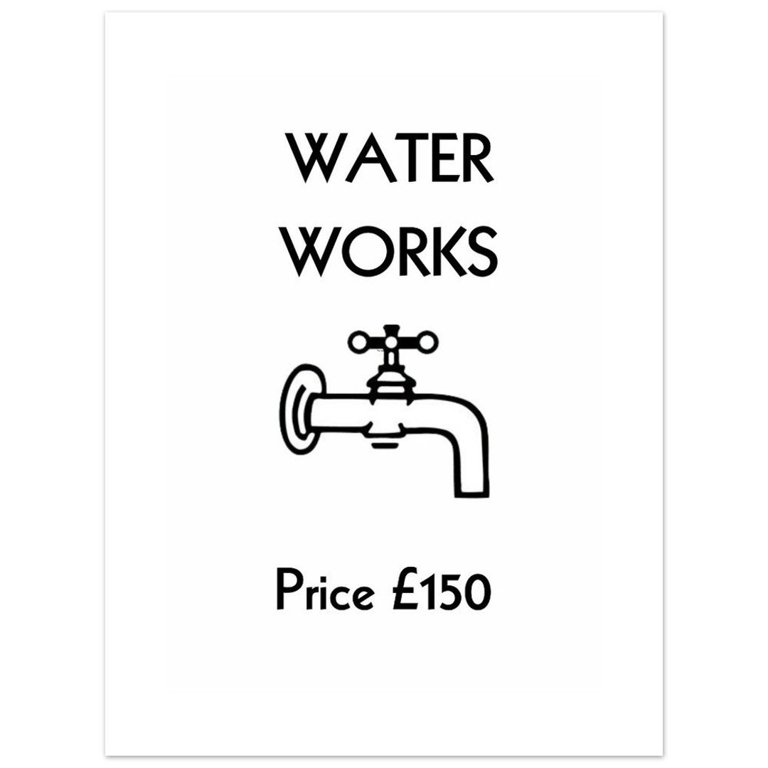 Monopoly Water Works Art Water Works Toilet Etsy monopoly-water-works-art-water-works-toilet-etsy