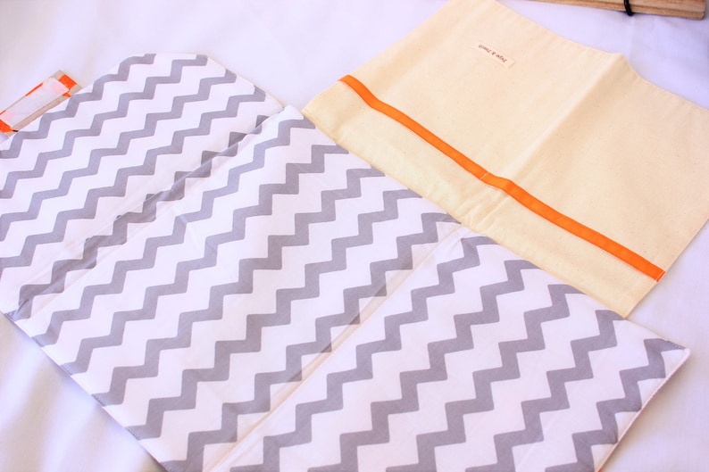 baby changing mat Fox baby mat orange unisex baby gift Baby changing pad diaper bag beige Woodland baby shower
