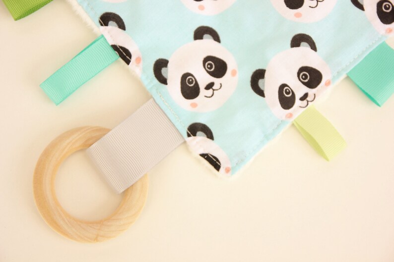 BABY TAGGY BLANKET TOY WITH COLOURFUL RIBBONS FREE DELIVERY