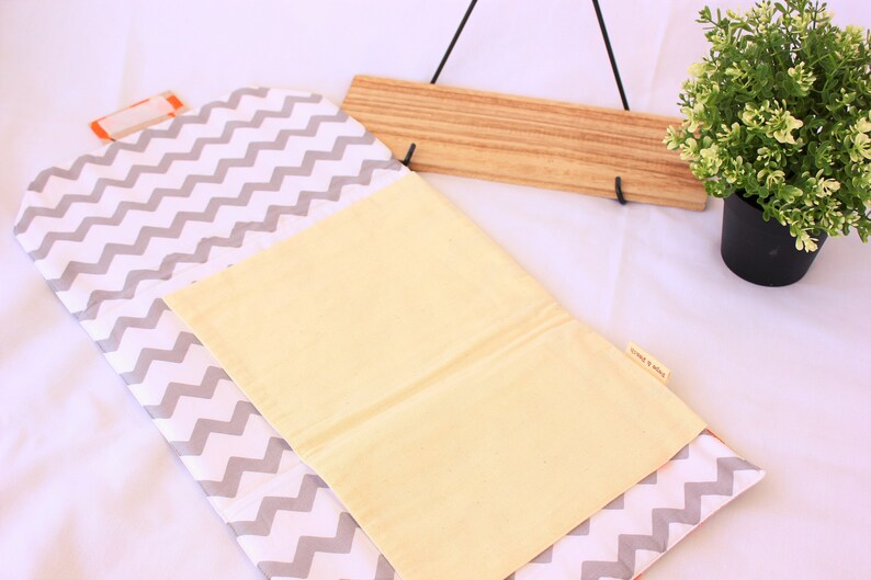 baby changing mat Fox baby mat orange unisex baby gift Baby changing pad diaper bag beige Woodland baby shower