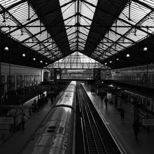 London Photography, Wall Art, Home Decor, Wall Decor, Art Print, Earl's Court, Black And White, London Print, Train Station, Travel Photo