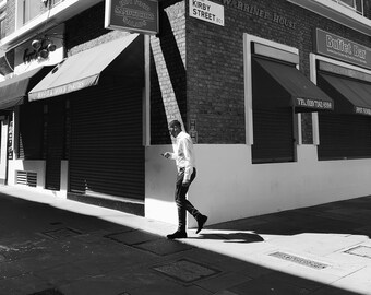 Black And White London Street Photography Print Taken In Chancery Lane