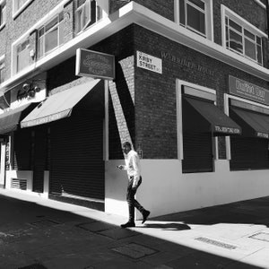 Black And White London Street Photography Print Taken In Chancery Lane