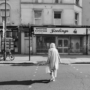 Whitechapel Print, London Print, Feelings Print, Feelings Wall Art, London Street Photography, Black And White Street Photography, Aldgate image 1