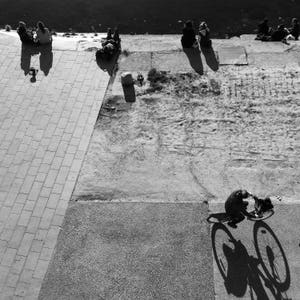 France Photography, France Print, Toulouse Photography, Toulouse Print, Black And White, Travel Art, Travel Poster, Travel Print, Cycle Art