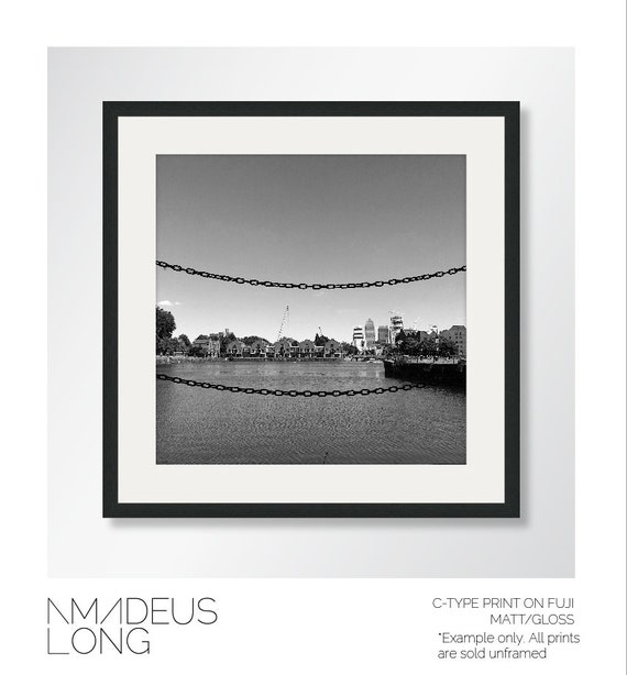london skyline Print black and white a4 gloss poster picture 9 UNFRAMED