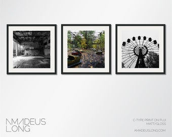 The Chernobyl Collection: Set Of 3 Chernobyl Photography Prints, Chernobyl Photography, Chernobyl Print, Pripyat Print, Chernobyl Art