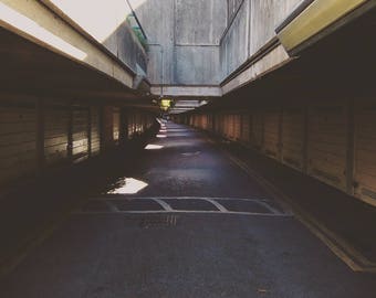 Brutalism Print, Brutalism Photography, London Photography, Alexandra Road Estate, Rowley Way, Sci Fi Print, Car Park, Cinematic Print, Art