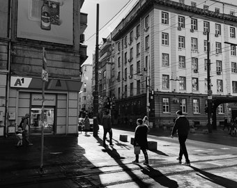 Sofia Photography, Sofia Print, Sofia Bulgaria, Bulgaria Print, Bulgaria Photography, Black And White, Street Photography, Cityscape, Travel