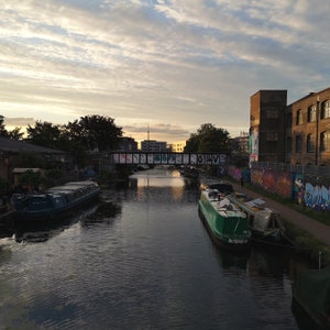 Hackney Wick Print, Hackney Print, London Print, England Print, Sunset Photography, Sunset Wall Art, Canal Print, Water Print, Water Photo