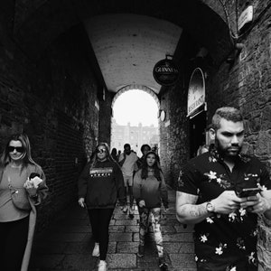 Dublin Street Photography, Dublin Print, Dublin Wall Art, Dublin Ireland, Temple Bar, Ireland Photography, Ireland Print, Black And White