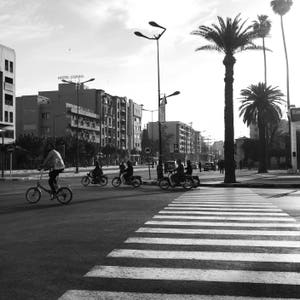 Street Photography, Black And White, Marrakech, Marrakesh, Urban Photography, Morocco, Street, Travel Photography, Photo Print, Unframed image 1