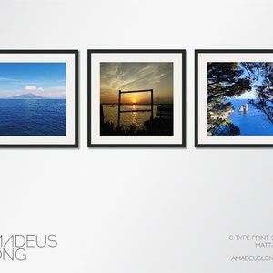 The Italy Collection: Set Of 3 Italy Photography Prints, Capri Print, Sorrento Print, Venice Print, Italy Print Set, Italy Wall Art