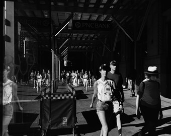 Garment District, Manhattan, New York, Street Photography, Black And White, NYC, NY, Classic Photography, Woman Print, Urban Photo, USA Art