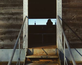 Beach Hut Print, Colour Photography, Waterside Print, London Photography, Hendon Waterside, Holiday Print, Vacation Art, Travel Photography