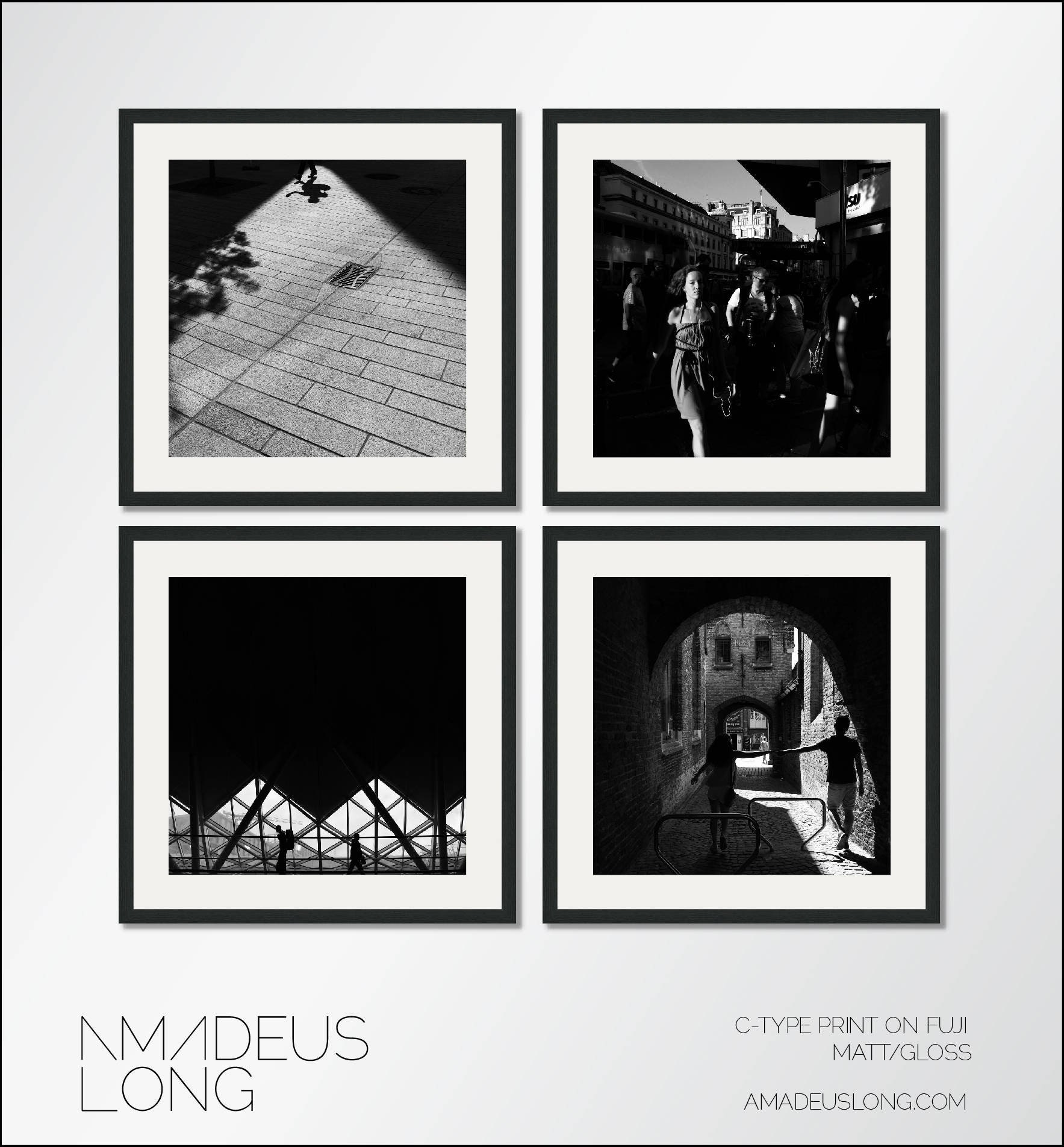 The Black And White Collection Set of four square Black And Etsy