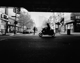 Stampa di Brooklyn, Fotografia di Brooklyn, Arte murale di Brooklyn, Bushwick, Fotografia di New York, Stampa di New York, Arte murale di New York, Stampa di motociclette, Città
