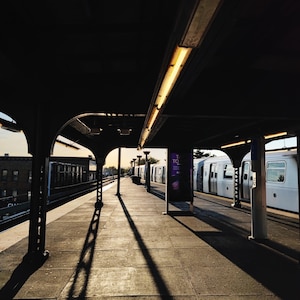 Queens Print, Queens New York, New York Photography, New York Subway, NYC Subway Print, Ridgewood, Queens Wall Art, Colour Photography, Gold