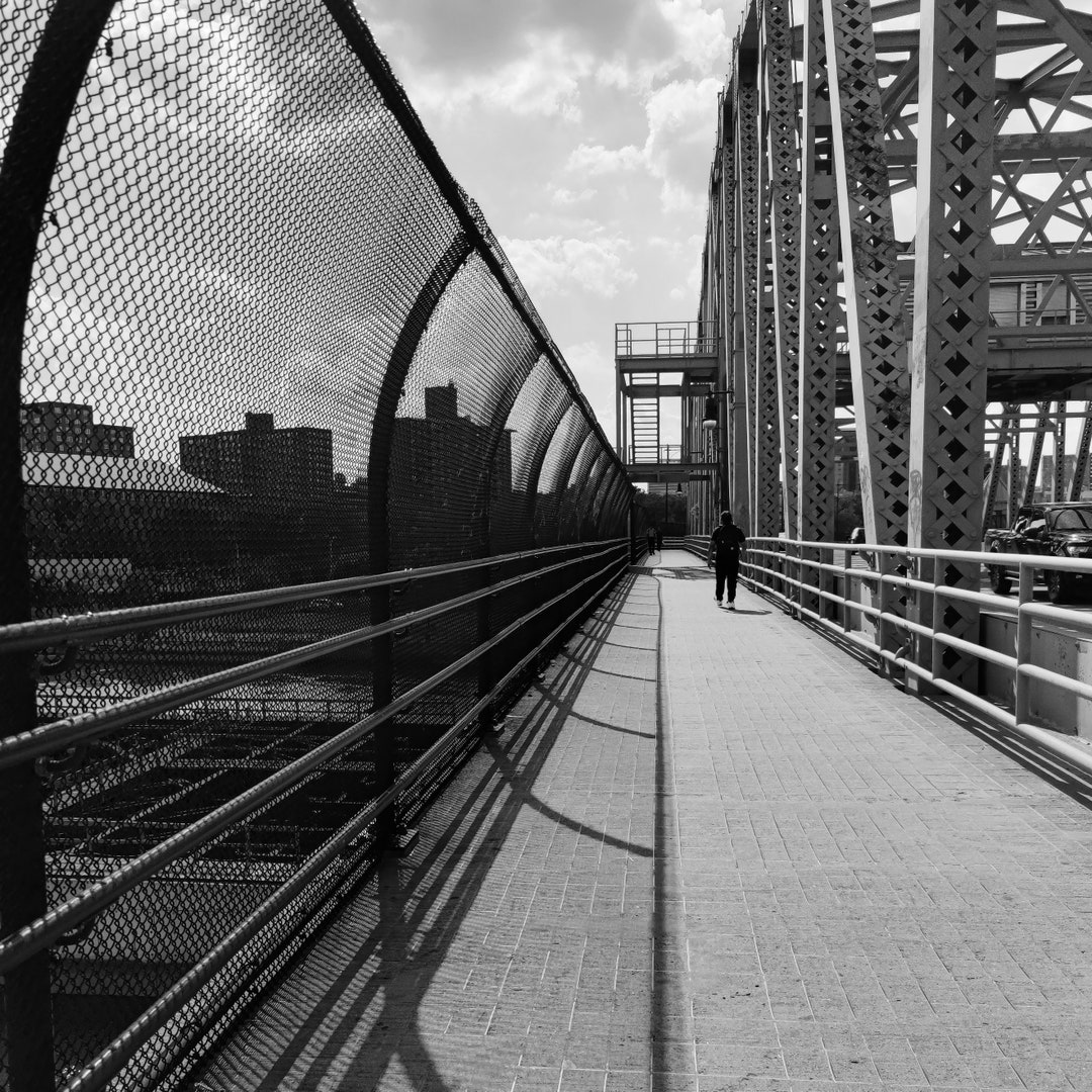 Harlem Print, the Bronx Print, 3rd Avenue Bridge, New York City, New