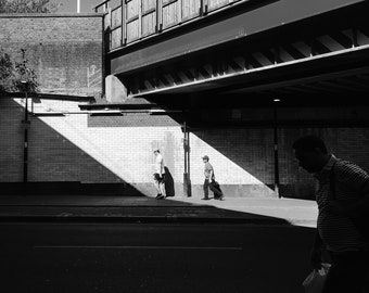 Finsbury Park Print, London Print, London Street Photography, Black And White Photography, Street Scene, City Scene, North London Print
