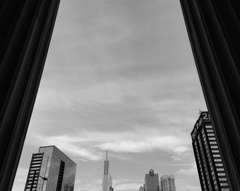 Philadelphia Print, Philadelphia Photography, Pennsylvania Print, Philadelphia Cityscape, America Print, City Photo, Black And White, Philly