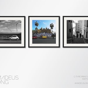 Die Monaco Collection: Set von drei Monaco Fotografie Prints, Monaco Druck, Monaco Wandkunst, Print-Set, 3er-Set, Motorsport-Print, Auto-Kunst