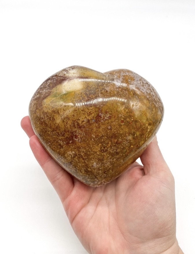 C4- オーシャンジャスパー カーヴドハート - Etsy 日本