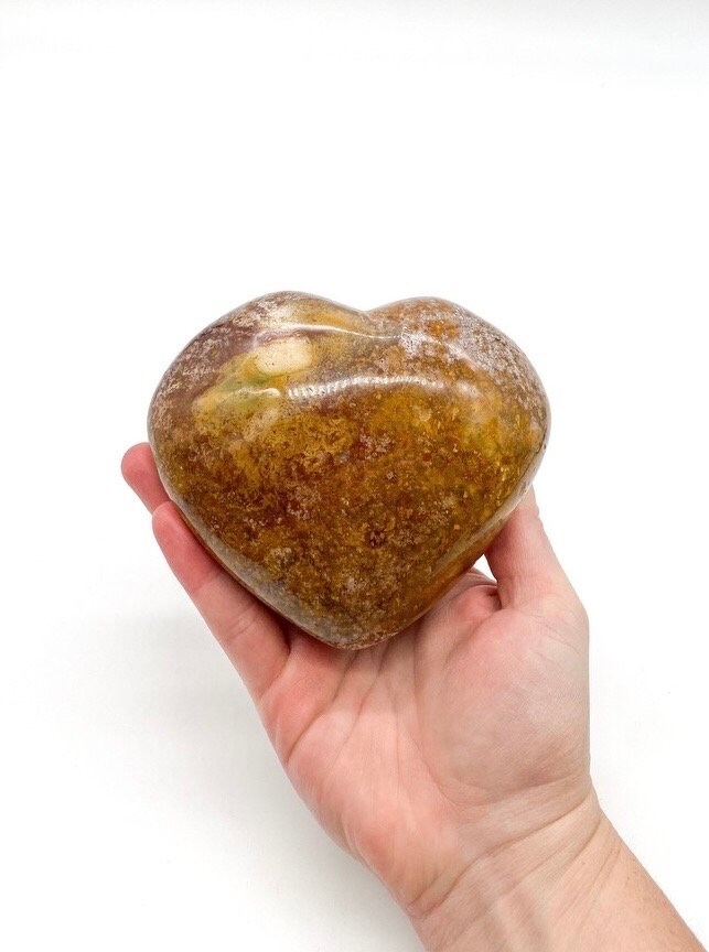 C4- オーシャンジャスパー カーヴドハート - Etsy 日本