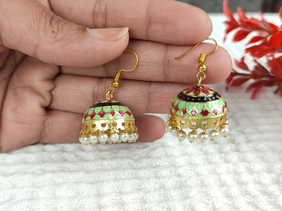 Diamond Earrings - Diamond Jhumka Style Earrings | Krishna Jewellers