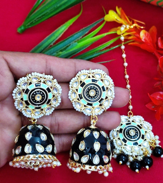 Bali Jhumka, Indian Jhumka, Pakistani Jewelry,hyderabadi Jewelry, Pakistani  Jhumka, Kundan Jewelry , Jhumka Earrings, Bali Earrings , Jhumka - Etsy