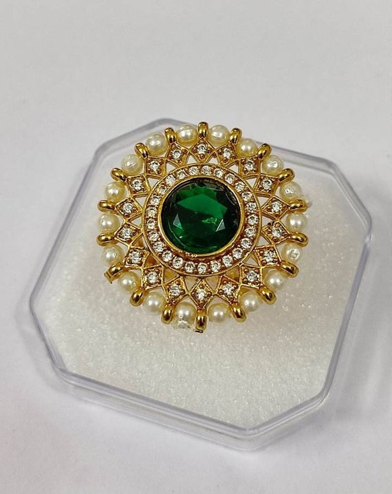 Awesome Beautiful Fine Kundan Ring Meenakari Ring adjustable Ring