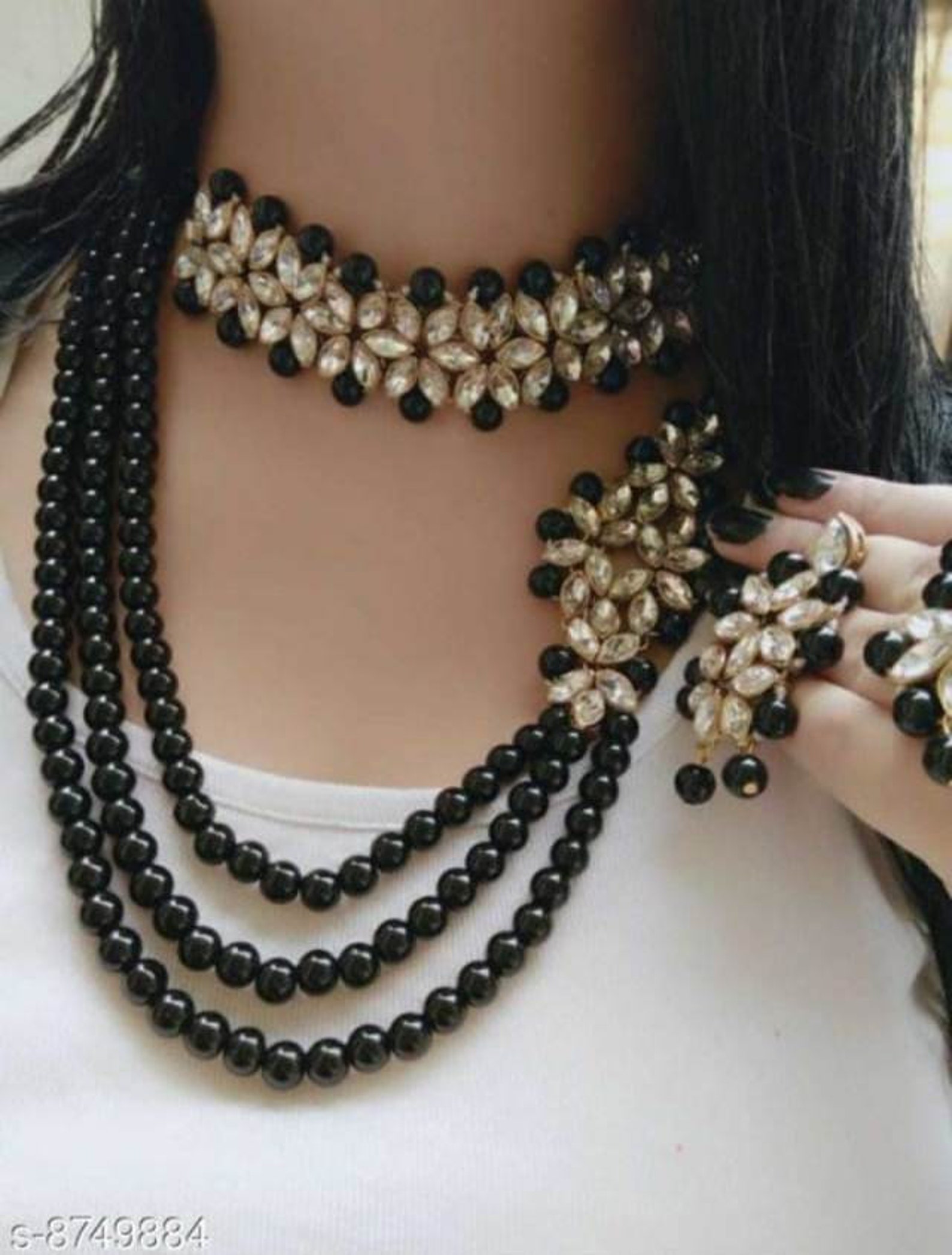 Beautiful Indian Jewelry Wedding Bridal Gold Plated Kundan  Etsy