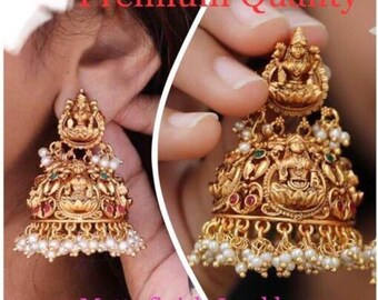 Antique Gold Jhumka - Etsy