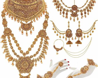Indian Bridal Jewelry Set - Etsy Australia