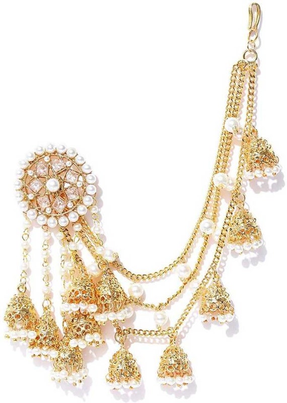 Buy Artificial Jhumka Earrings For Women | Indian Jewelry | Indian Earrings  | Latkan Jhumki | South Indian Jhumkas | Indian Bridal Earring White Stone  at Amazon.in