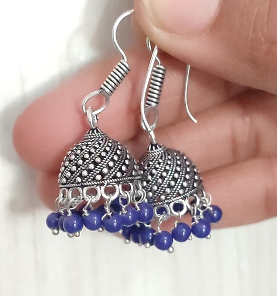 Silver on sale plated jhumkas