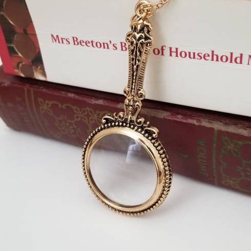 Magnifying Glass Necklace Jewelry Etsy