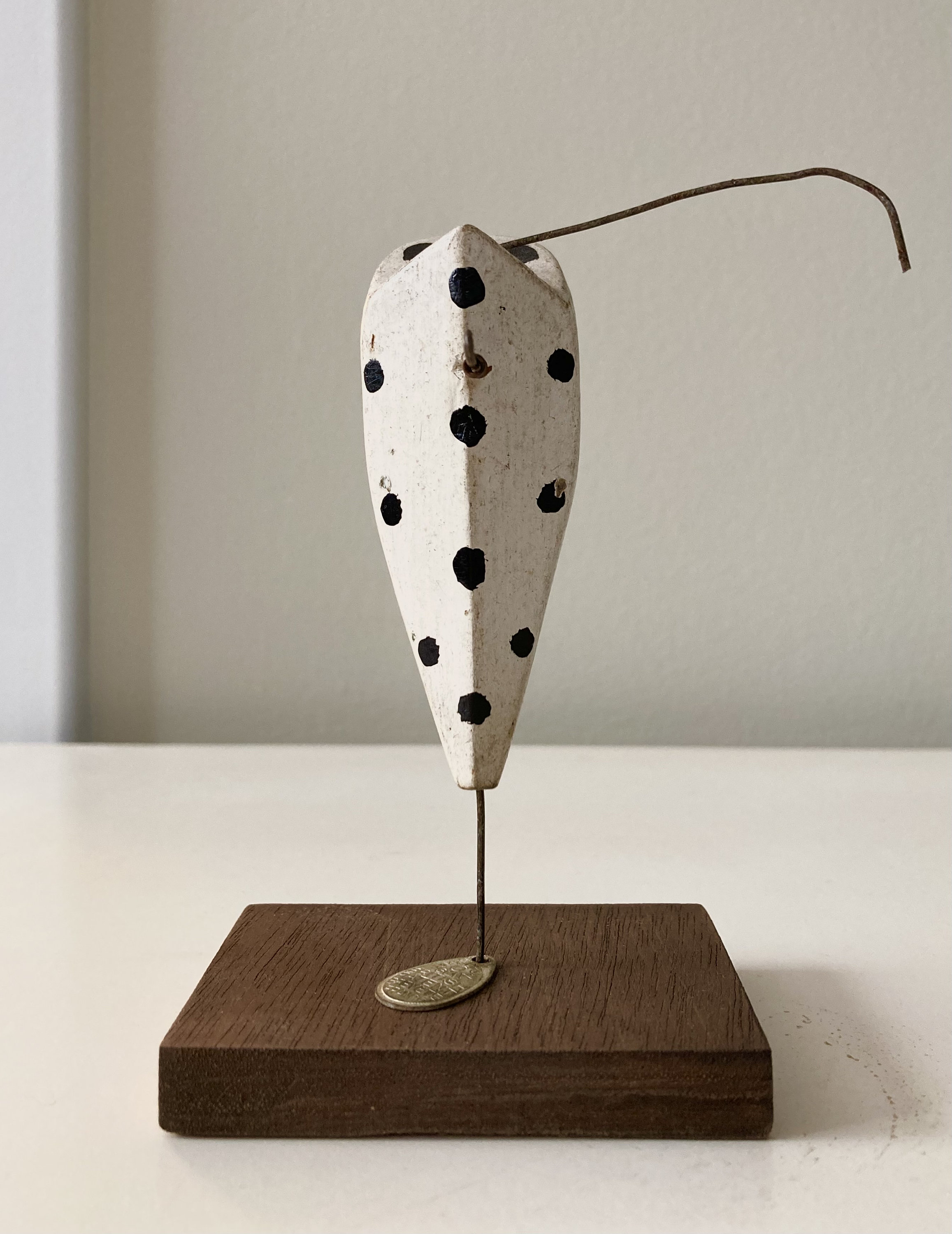Mixed Media Assemblage (with primitive vintage fishing lure) Found Objects