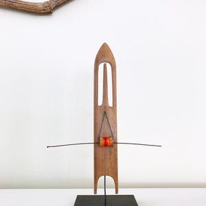 Folk Art Vintage Fishing Assemblage - THE NEEDLE (Tightrope Walker)