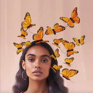 The Delfina Monarch Butterfly Fascinator image 1