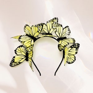 Yellow Monarch Butterfly Headband image 2