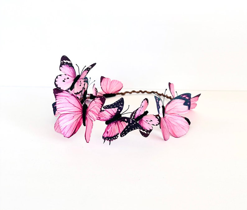 Strawberry Shortcake Pink Butterfly Crown image 5