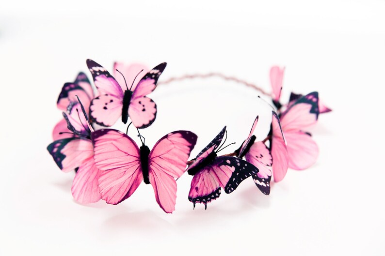 Strawberry Shortcake Pink Butterfly Crown image 2