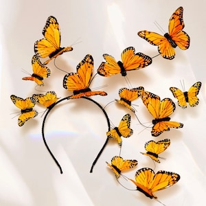 The Delfina Monarch Butterfly Fascinator image 3