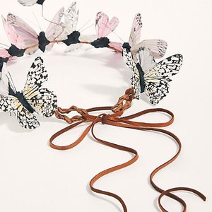 Blushing Pink Butterfly Crown image 3