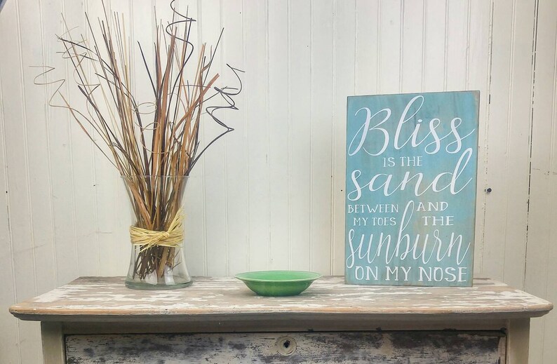 Beach House Wall Decor Sign Art Themed Wooden