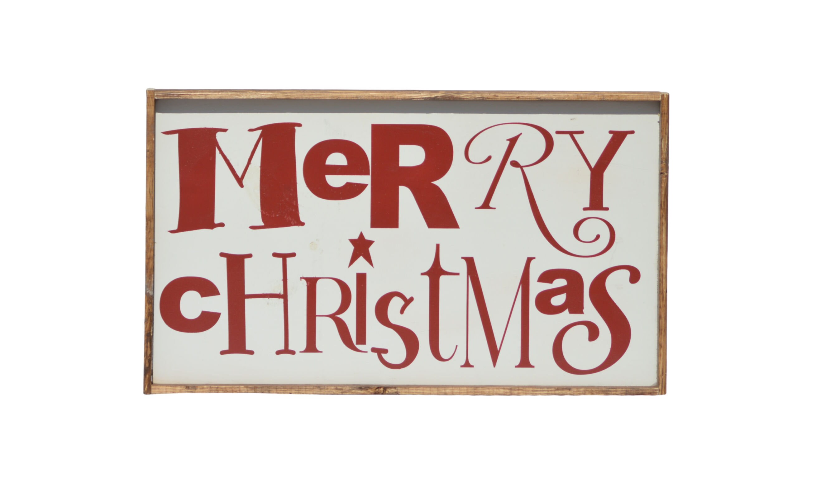 Rustic Merry Christmas Sign Outdoor Christmas Sign Christmas Etsy